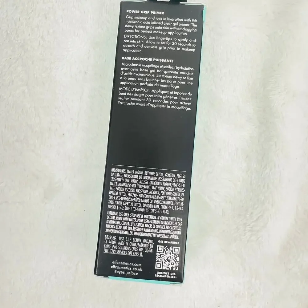 ELF Power Grip Primer With Hyaluronic Acid  Clear  0.811 FL Oz New in Package